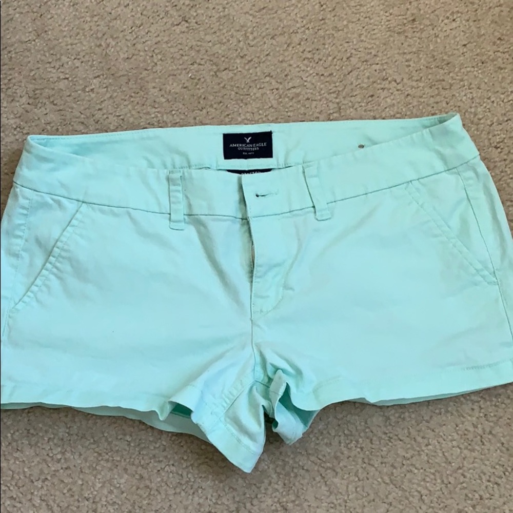 American eagle light blue shorts